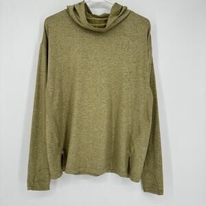 Athleta Uptempo Hoodie Sweatshirt Womens MEDIUM Athleisure Comfort Lounge Green